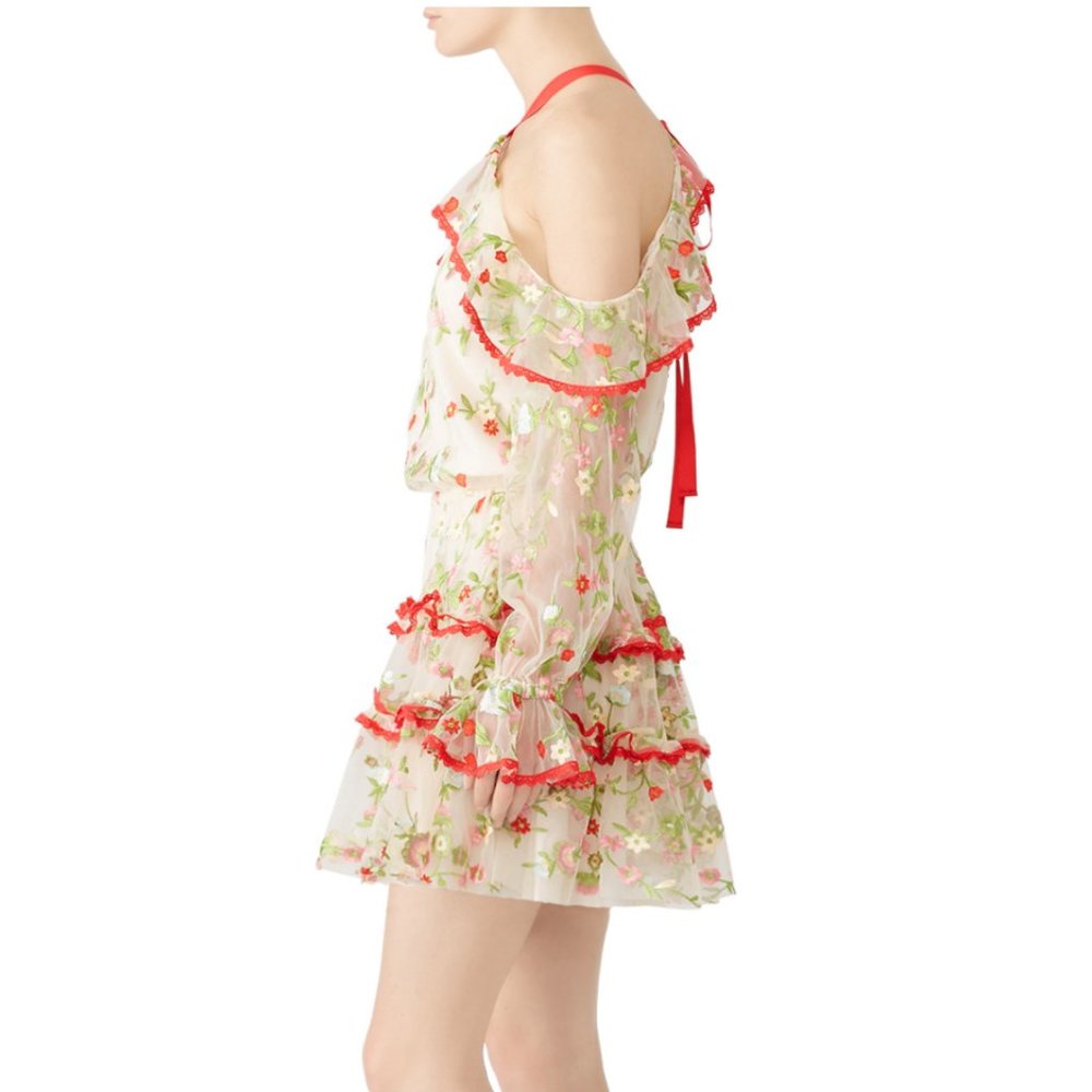 Alexis  Ivory Floral Adeline Dress - Picture 4 of 5